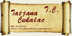 Tatjana Ćukalac vizit kartica